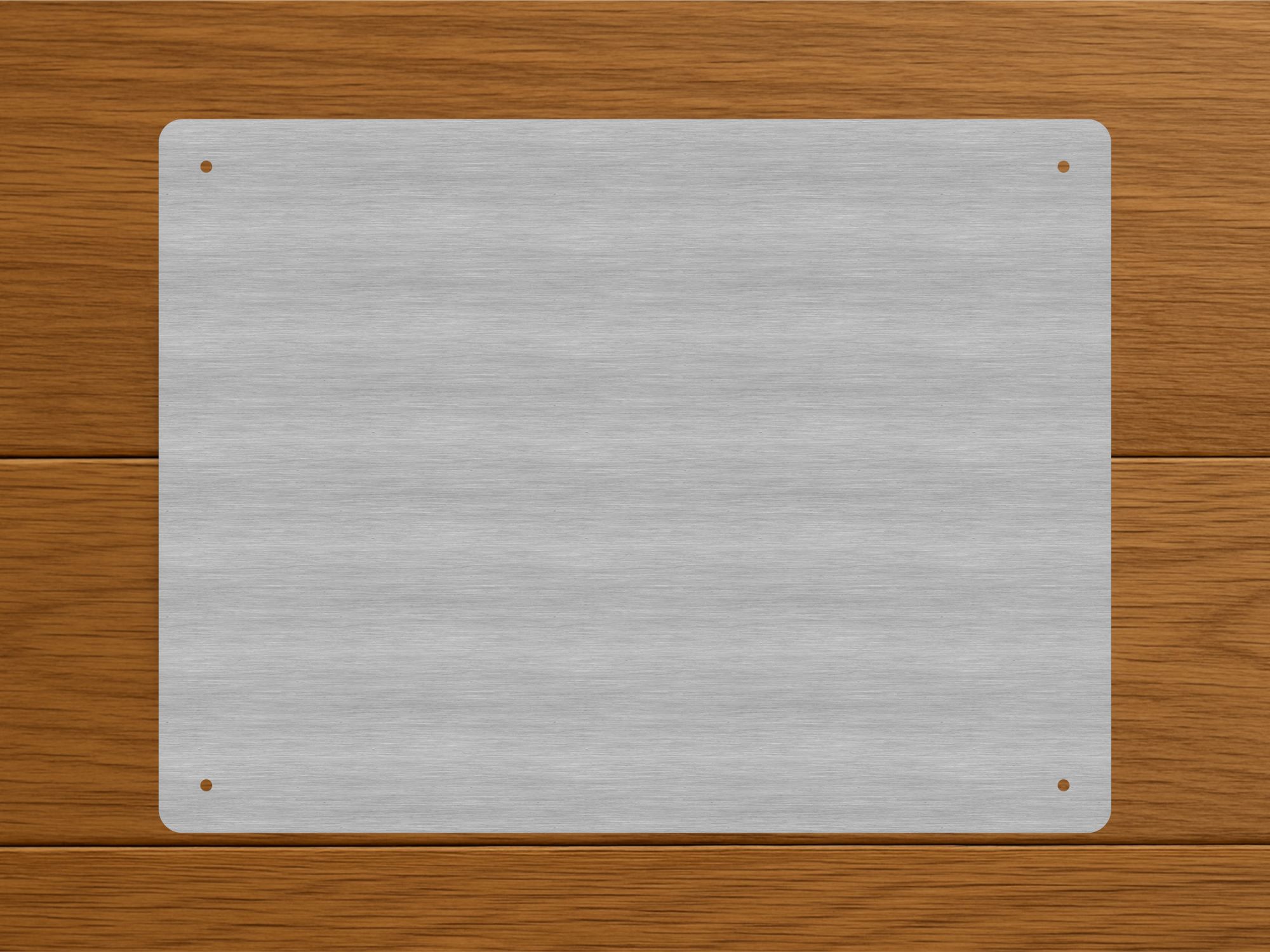 Edelstahlplatte mit Gravur 40 x 30 cm – wetterfestes Schild aus Edelstahl Edelstahlplatte mit Gravur 40 x 30 cm – wetterfestes Schild aus Edelstahl