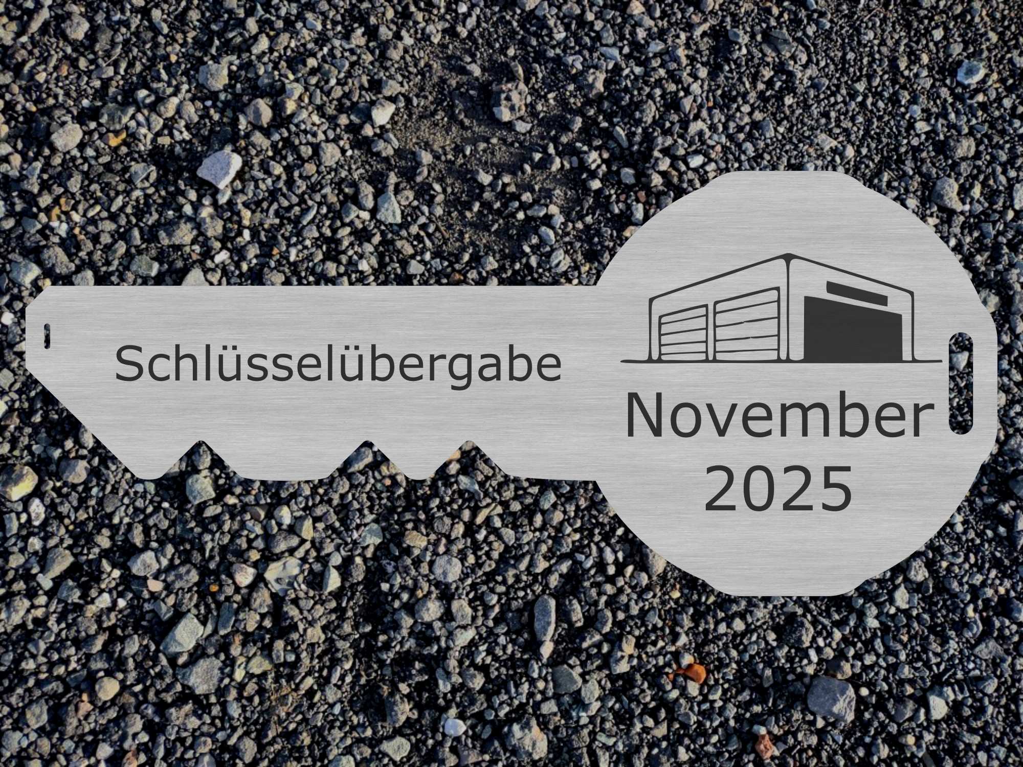 XL Übergabeschlüssel aus Edelstahl 80 cm x 35 cm - für Schlüsselübergabe inkl. Gravur