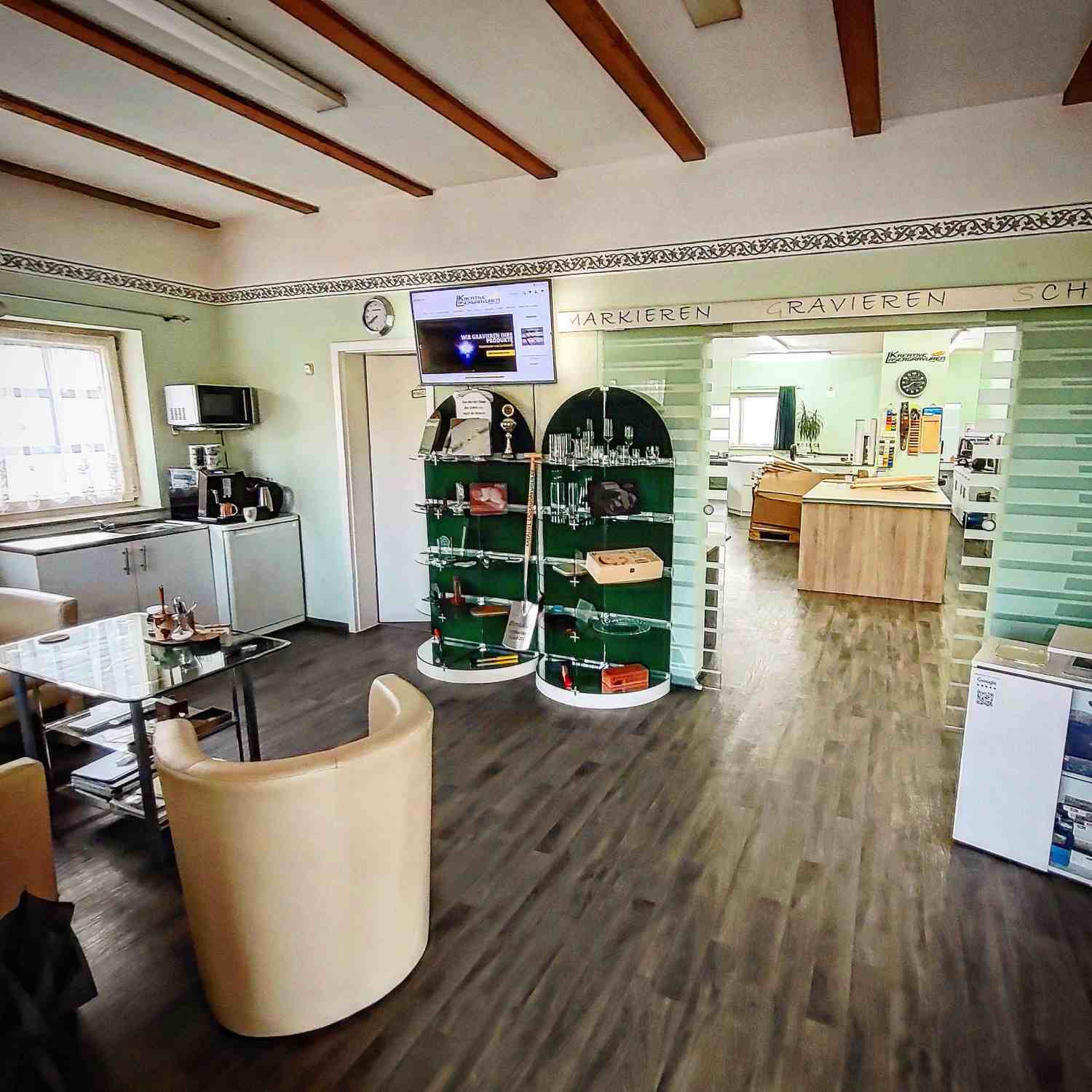 Empfang von Kreative Lasergravuren und mein-spaten.de