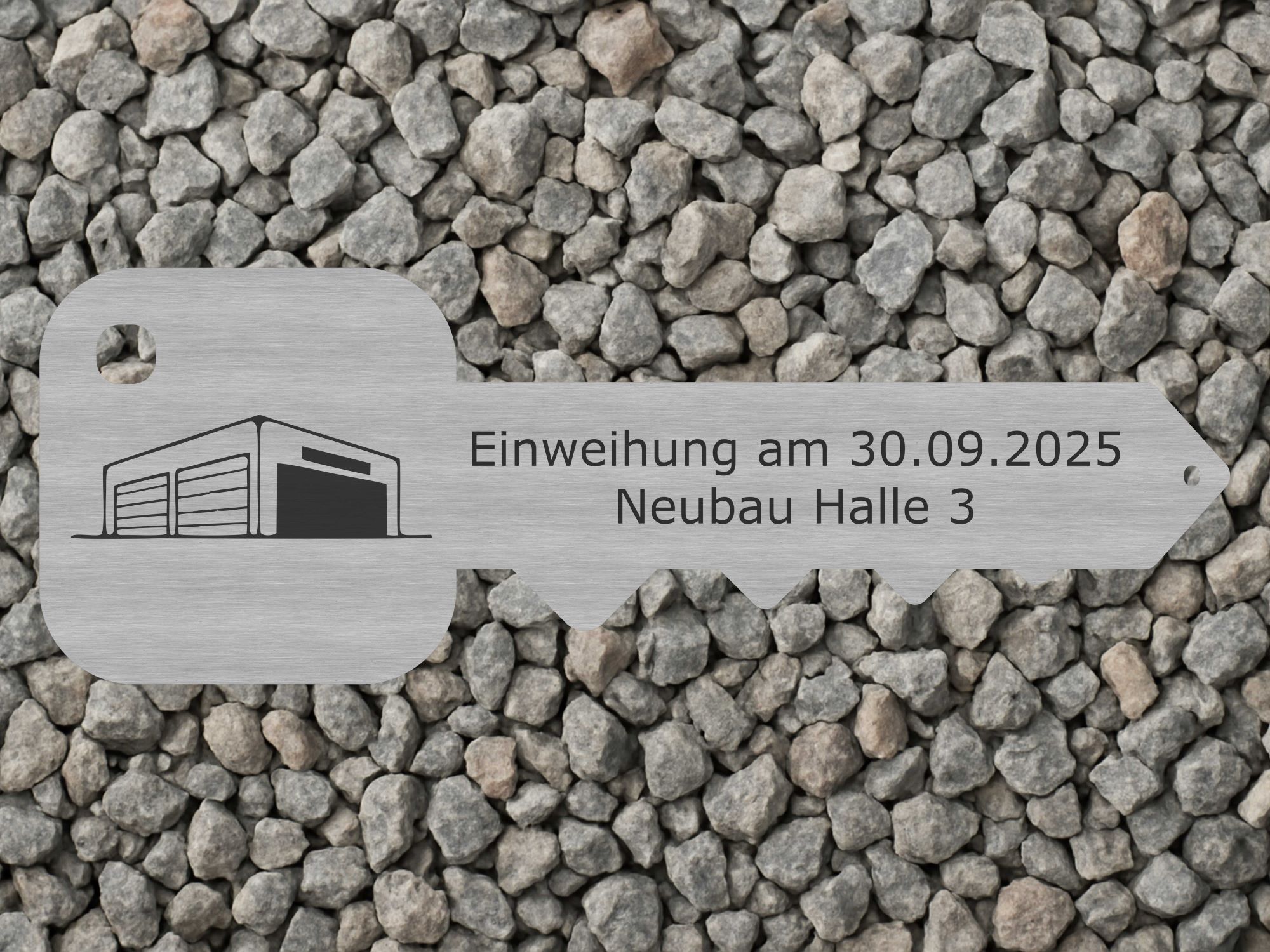 Übergabeschlüssel aus Edelstahl - zur Schlüsselübergabe inkl. Gravur