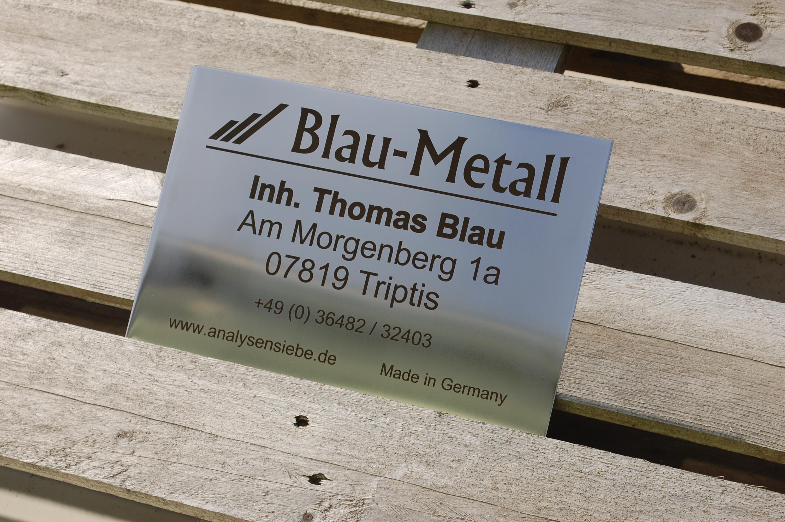 Edelstahlplatte mit Gravur 30 x 20 cm – personalisiertes Schild für Innen & Außen