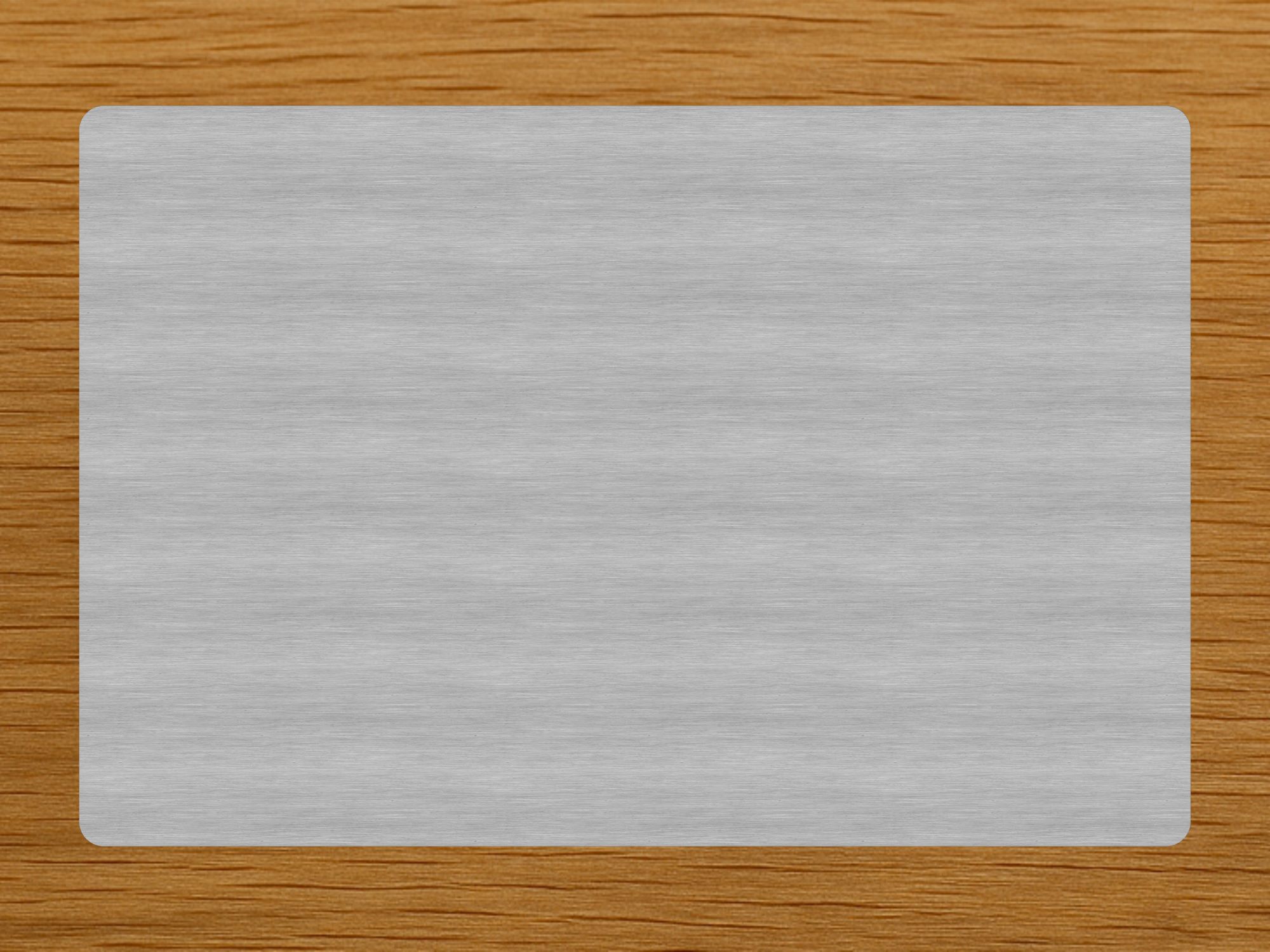 Edelstahlplatte mit Gravur 15 x 10 cm – individuelles Türschild oder Andenken
